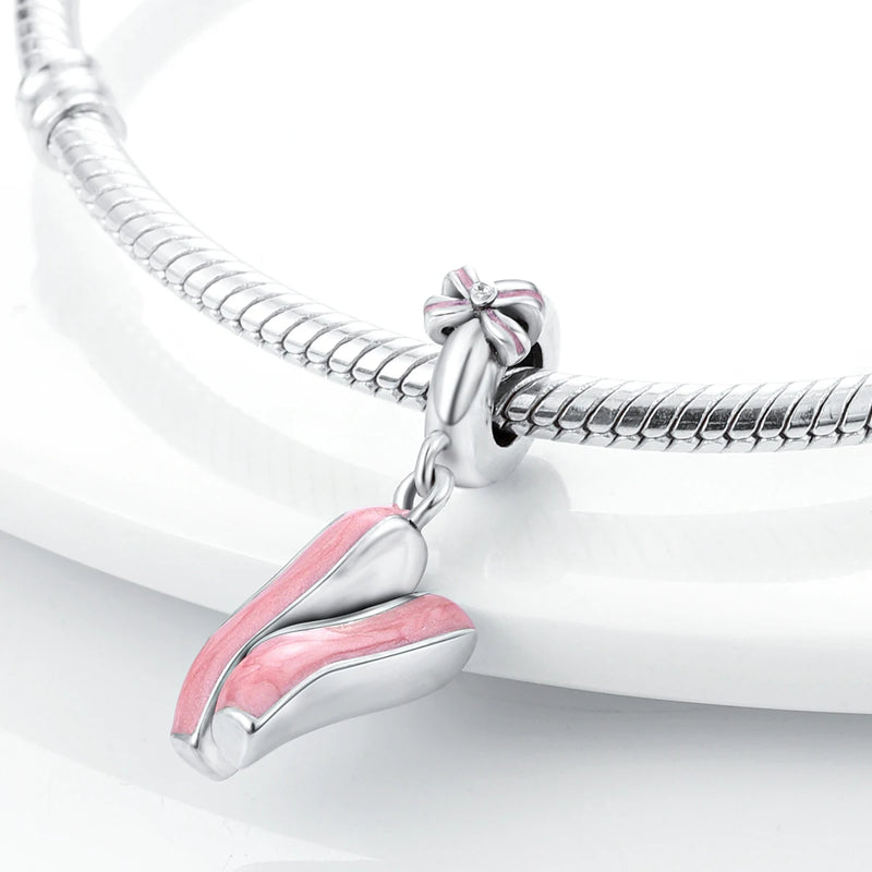 Silver 925 Charms Beads Princess Skirt Pumpkin Carriage Fairy Tale Fit Bracelet Pendant DIY For Woman Jewelry