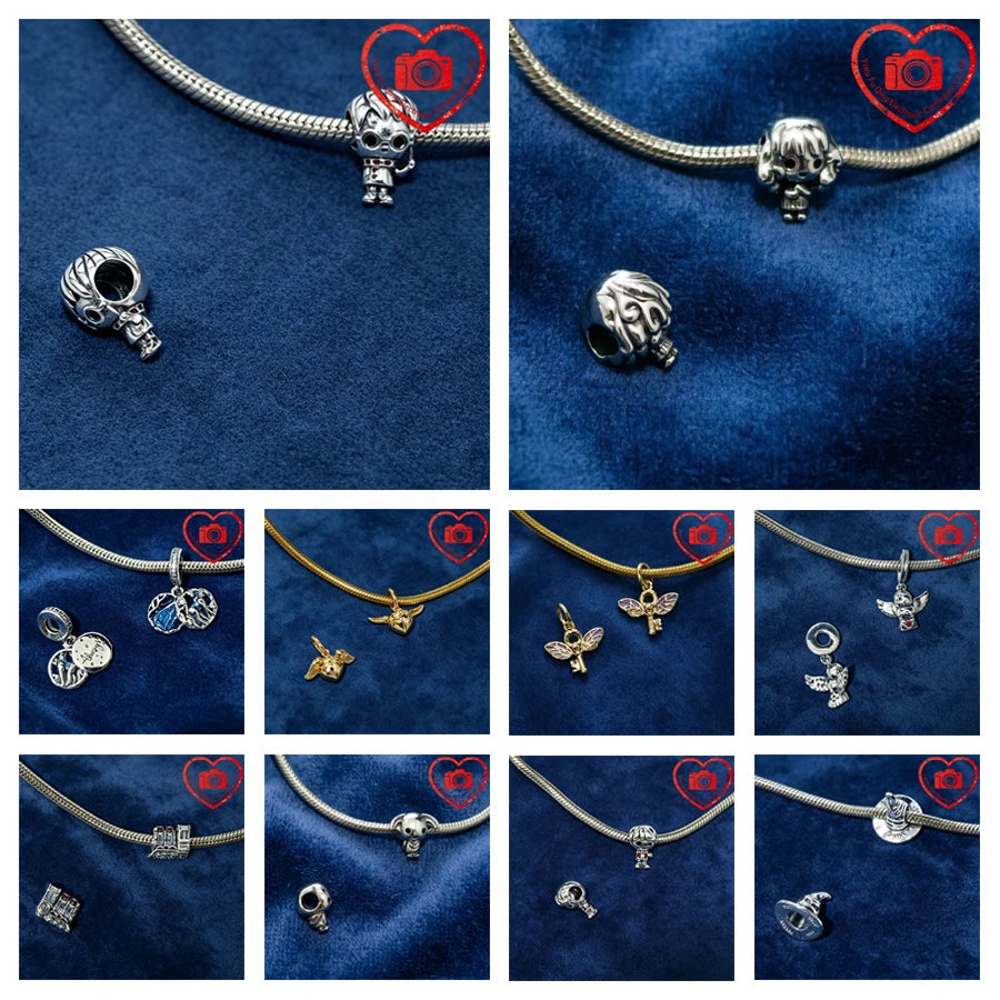2026 Hot Sale Original Harry Series Charms Magic Hat Owl Beads Fit 925 Silver Bracelets Accessories DIY Fine Women Jewelry Gifts