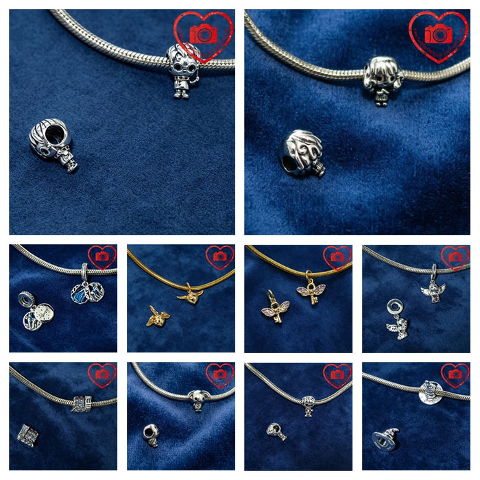 2026 Hot Sale Original Harry Series Charms Magic Hat Owl Beads Fit 925 Silver Bracelets Accessories DIY Fine Women Jewelry Gifts
