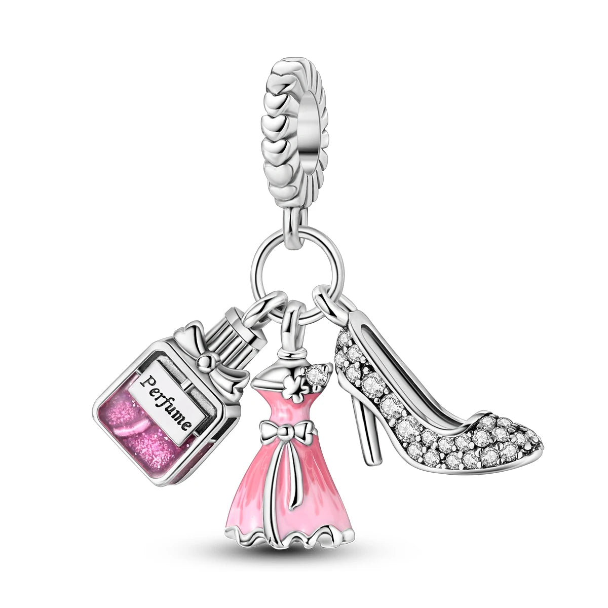 Silver 925 Charms Beads Princess Skirt Pumpkin Carriage Fairy Tale Fit Bracelet Pendant DIY For Woman Jewelry