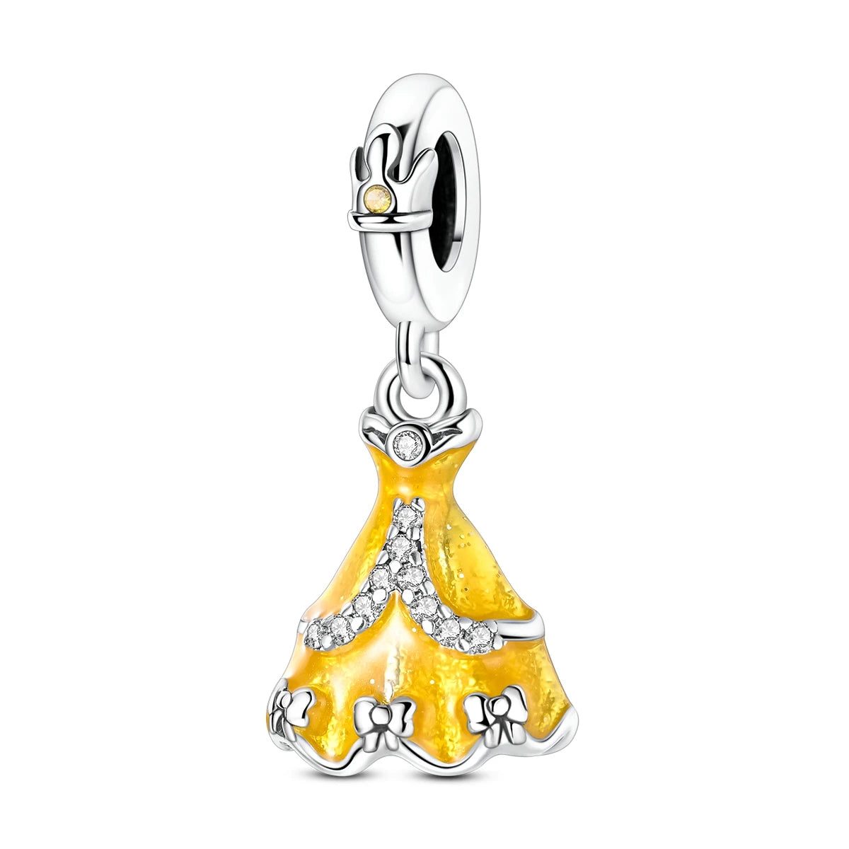Silver 925 Charms Beads Princess Skirt Pumpkin Carriage Fairy Tale Fit Bracelet Pendant DIY For Woman Jewelry