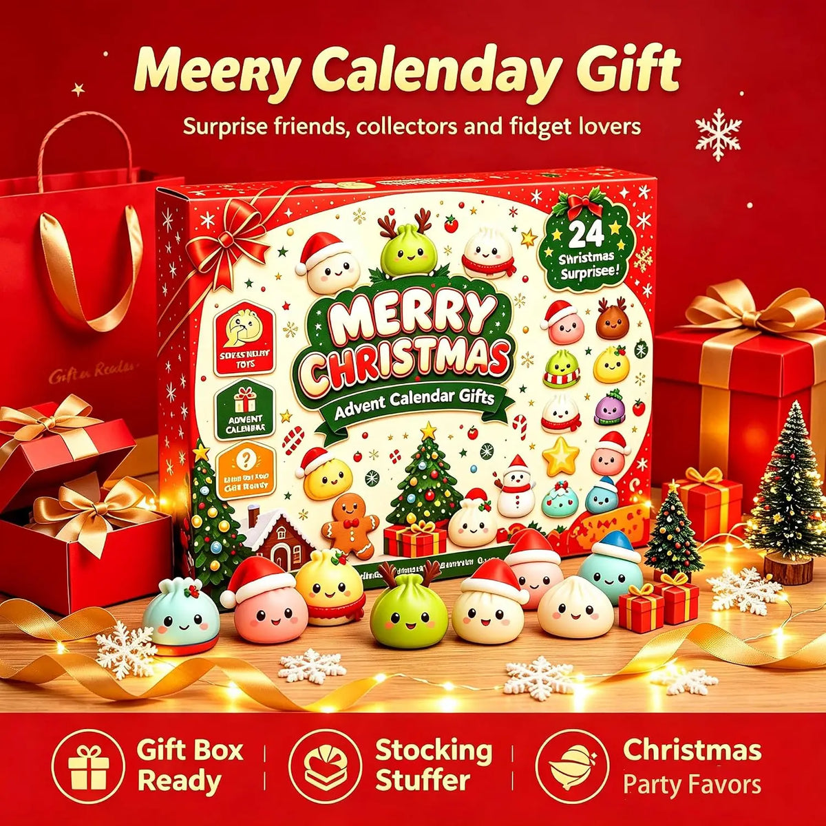 24 Days of Squishmas – Dumpling Squishy Advent Calendar 2026