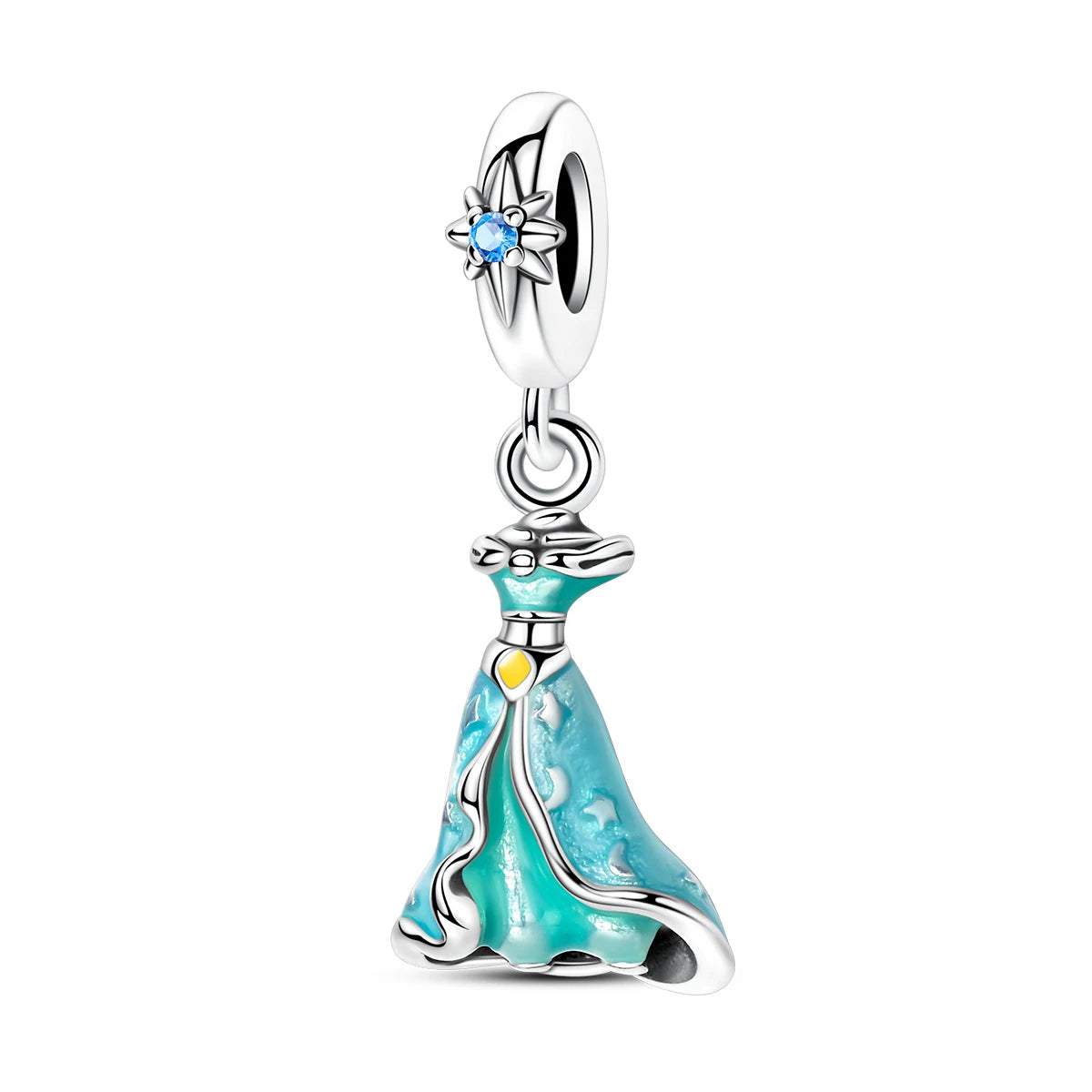 Silver 925 Charms Beads Princess Skirt Pumpkin Carriage Fairy Tale Fit Bracelet Pendant DIY For Woman Jewelry