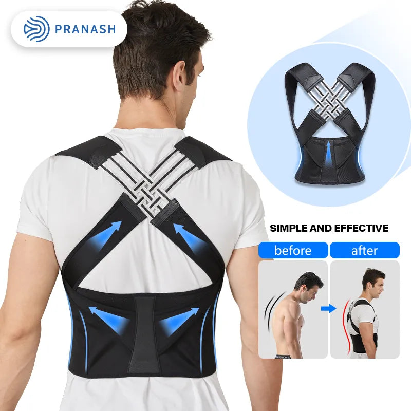 Stock Adjustable Back Posture Corrector Belt Women Men